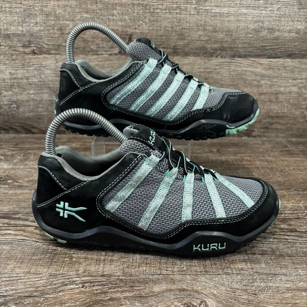 Kuru Chicane Shoes Women's 7 Black Delirium Aqua Mesh Leather Lace Up Hiking